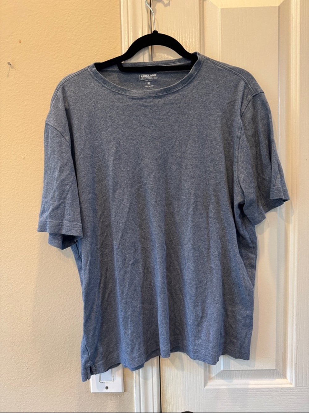 Kirkland Signature Short Sleeve Crewneck T-Shirt - Heather Blue